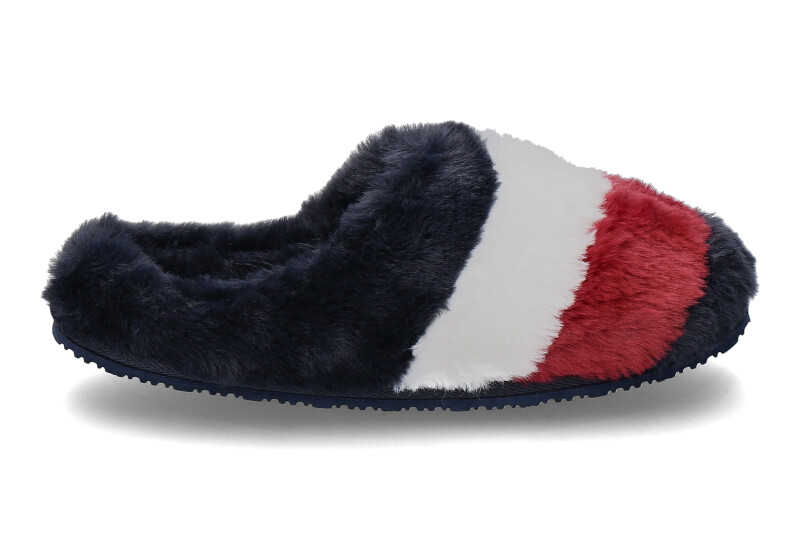 Tommy Hilfiger Damen Hausschuhe FLAG FUR HOME SLIPPER 