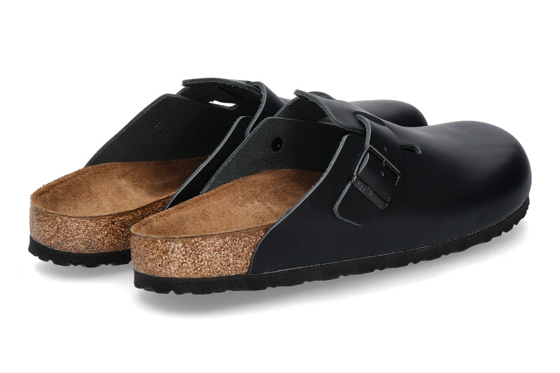 Birkenstock Clogs BOSTON SCHMAL NATURLEDER BLACK (44) Birkenstock Clogs BOSTON SCHMAL NATURLEDER BLACK (44)