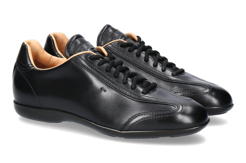 Santoni Sneaker LEATHER BLACK (40½)