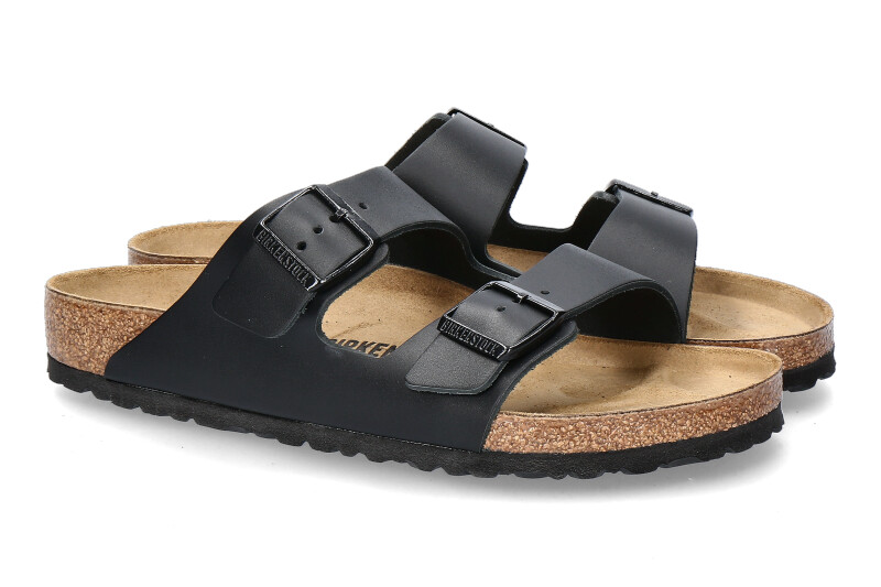 Birkenstock Pantolette ARIZONA NORMAL LEDER- schwarz