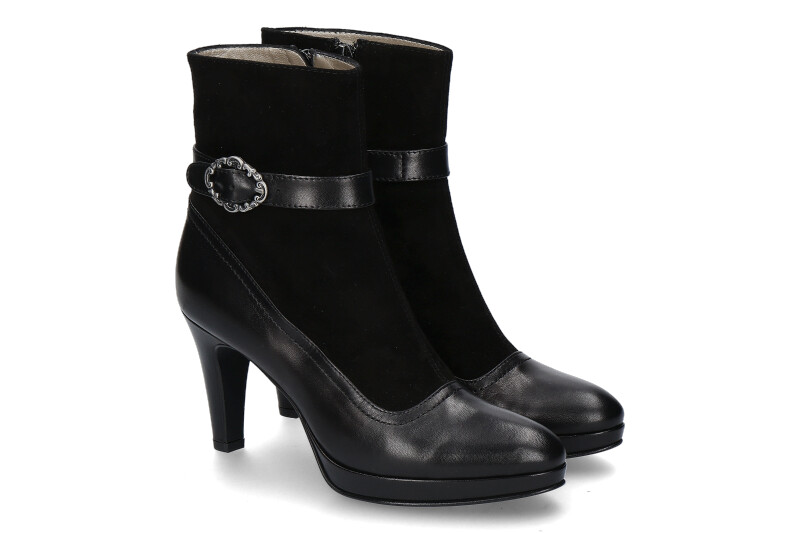 dirndl + bua Stiefelette ZIEGENNAPPA-VELOUR SCHWARZ (40) dirndl + bua Stiefelette ZIEGENNAPPA-VELOUR SCHWARZ (40)