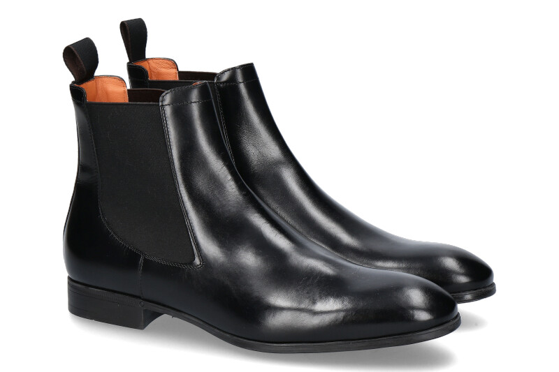 Santoni Chelsea Boot NAPPA NERO (42)