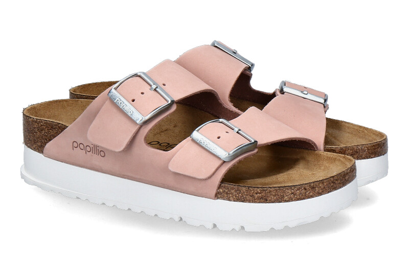 Birkenstock Plateaupantolette ARIZONA PAPILLION FLEX PLATFORM- soft pink