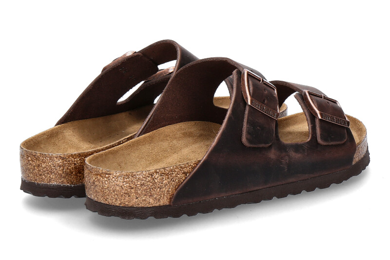 Birkenstock Pantolette ARIZONA NORMAL FETTLEDER HABANA (42)