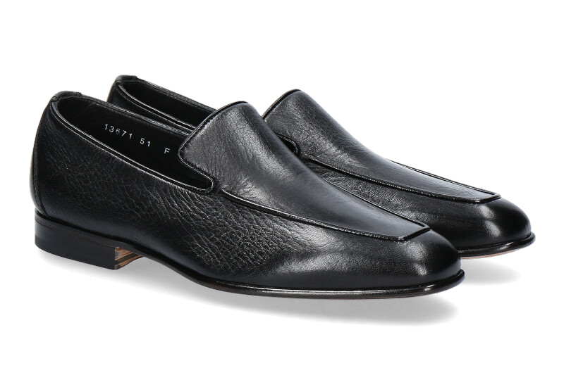 Santoni Slipper MCAG LEATHER BLACK (43½)