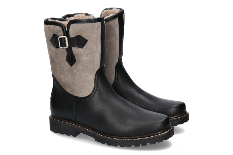 Dirndl + Bua Stiefelette gefüttert PANIOLO VELOUR SCHWARZ KHAKI (39) Dirndl + Bua Stiefelette gefüttert PANIOLO VELOUR SCHWARZ KHAKI (39)