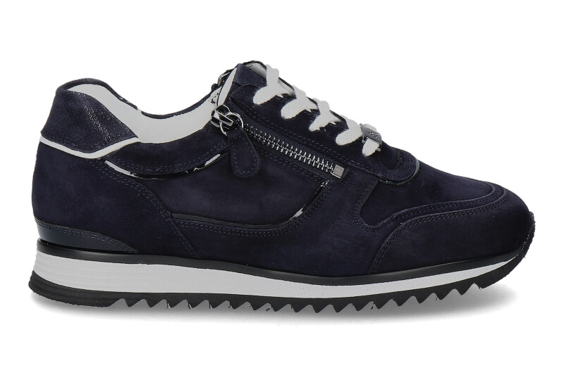 Hassia Sneaker PORTO H-WEITE SAMTZIEGE BLUE WHITE