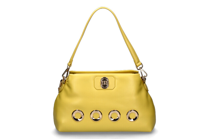 La Carrie Schultertasche THE EYE SQUARE MEDIUM LEATHER YELLOW La Carrie Schultertasche THE EYE SQUARE MEDIUM LEATHER YELLOW