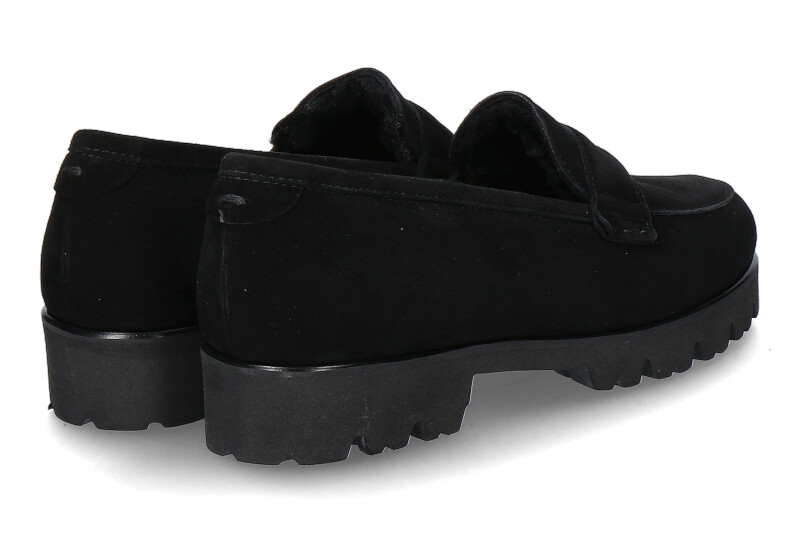 Pas de rouge Slipper gefüttert MARTA CAMOSCIO NERO (37½)