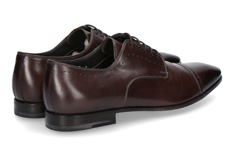 Santoni Schnürer LEATHER DARK BROWN (44½)