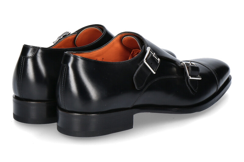 Santoni Monk LEATHER NERO (41½) Santoni Monk LEATHER NERO (41½)
