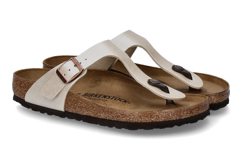 Birkenstock Zehentrenner GIZEH PEARL WHITE NORMAL