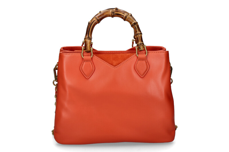La Carrie Henkeltasche TRANSITION BELLOWS LEATHER SUEDE ORANGE La Carrie Henkeltasche TRANSITION BELLOWS LEATHER SUEDE ORANGE