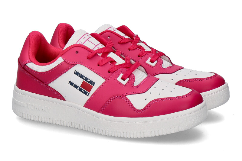 Tommy Hilfiger Sneaker RETRO BASKET GYPSY ROSE- weiss/ pink