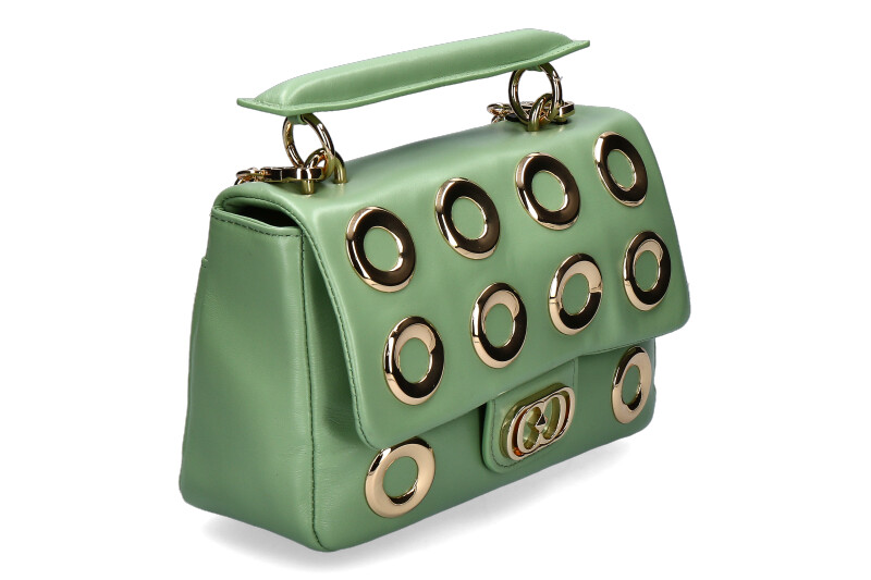 La Carrie Handtasche THE EYE STEPHY MEDIUM LEATHER SAGE La Carrie Handtasche THE EYE STEPHY MEDIUM LEATHER SAGE