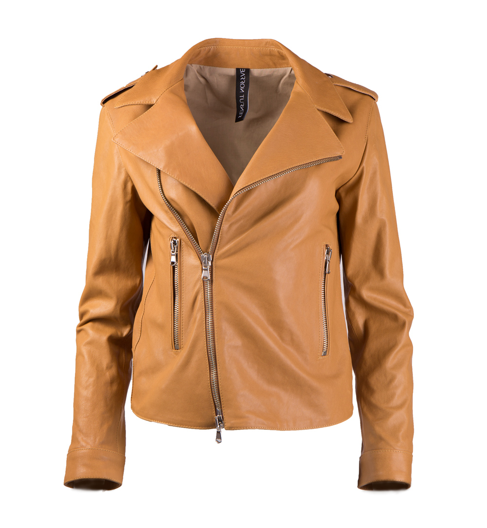 Barron Turner Bikerjacke BONEY HASELNUT NAPPA LAVATA