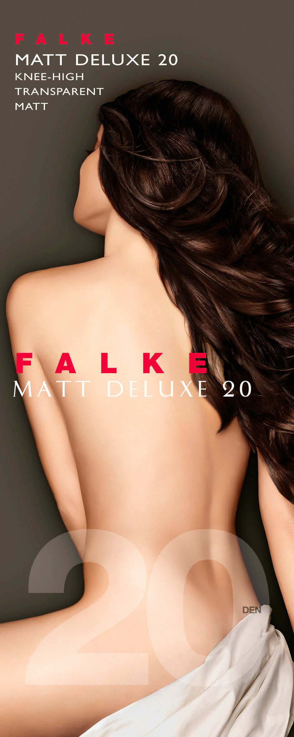 FALKE Matt Deluxe 20 DEN Damen Kniestrümpfe POWDER