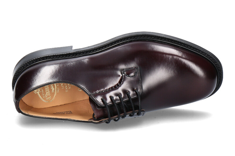Church's Derby SHANNON POLISHED BINDER BURGUNDY (43) Church's Derby SHANNON POLISHED BINDER BURGUNDY (43)