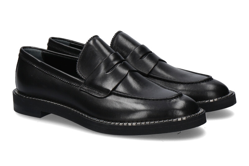 Attilio Giusti Leombruni Loafer SIRENA NAPPA NERO