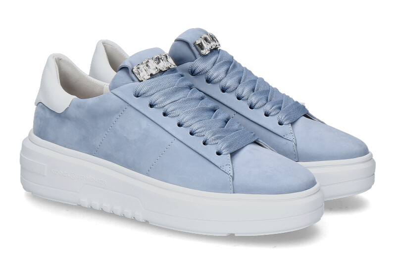 Kennel & Schmenger Sneaker TURN NUBUK- cielo/ bianco