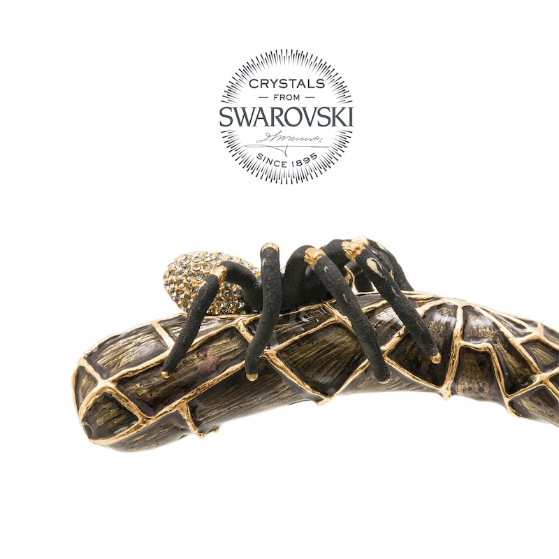 Pasotti Schuhanzieher SPIDER GOLD SWAROVSKI