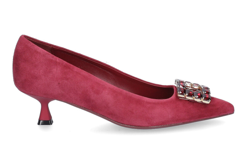 Bianca Di Pumps CAMOSCIO BORDO