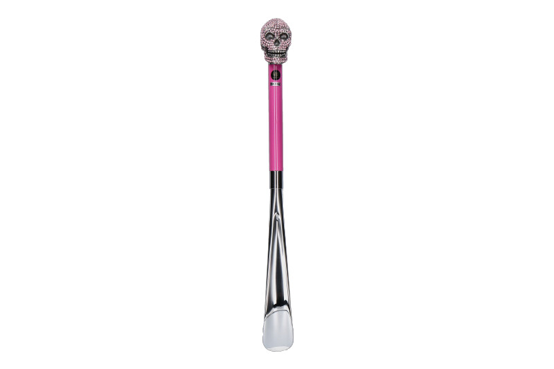 Walking Sticks Schuhanzieher SKULL STRASS PINK