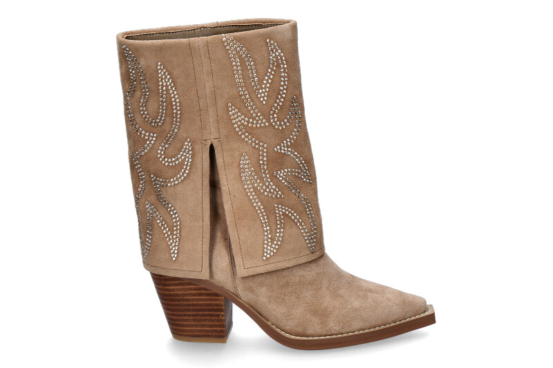 Alma en pena Cowboy Boots CROSTA VISON- beige