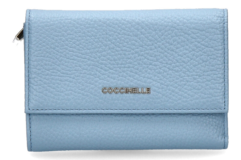 Coccinelle Portemonnaie METALLIC SOFT AQUARELLE BLUE Coccinelle Portemonnaie METALLIC SOFT AQUARELLE BLUE