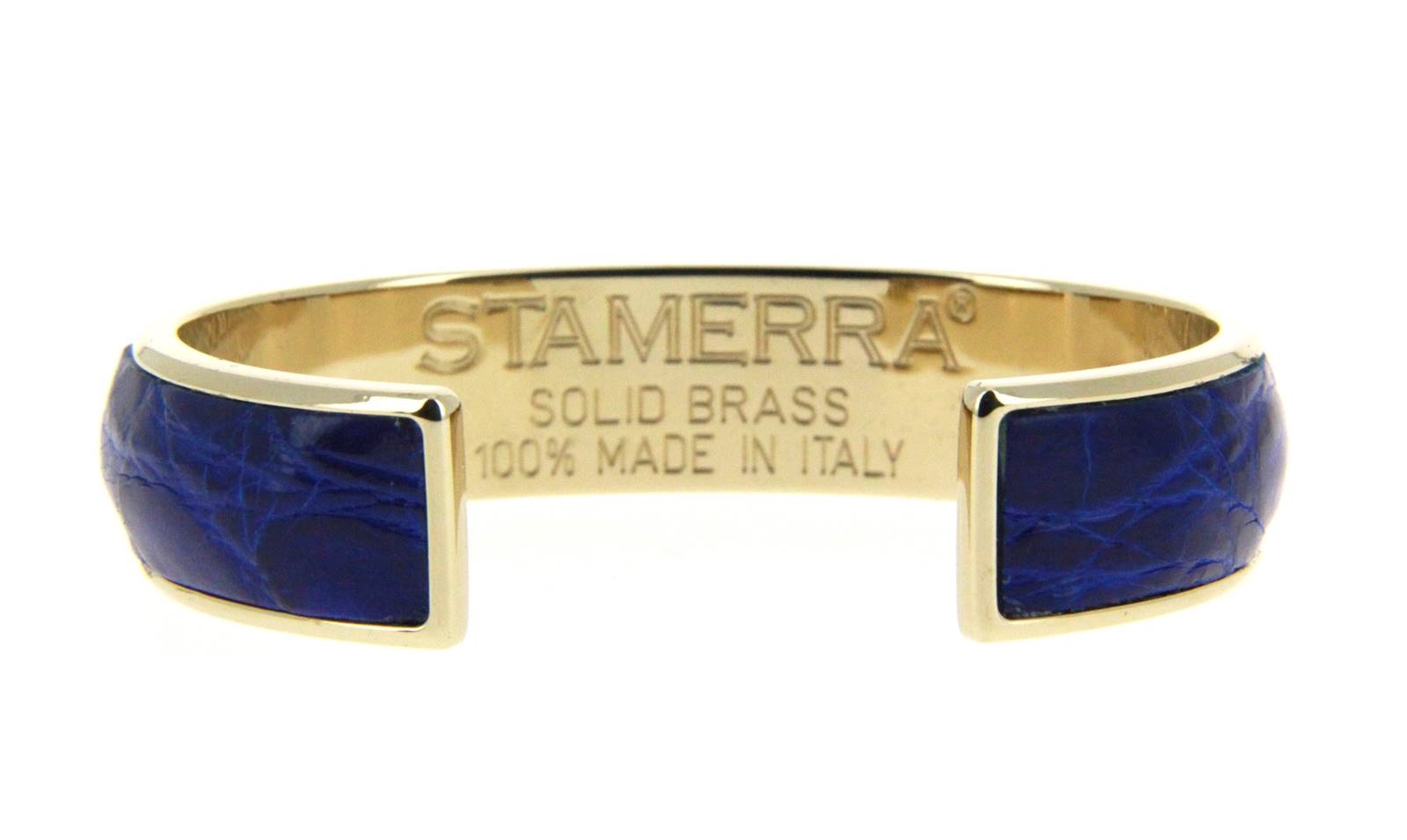 Stamerra Armband VERO GENUINE CROCO GOLD ELETTRICO