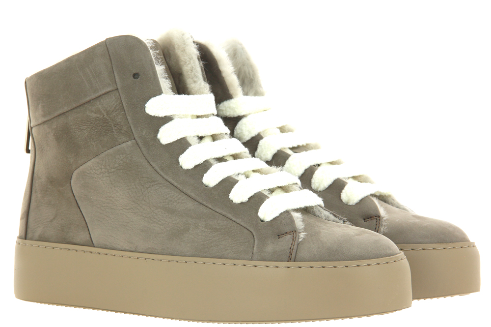 Camerlengo Sneaker High gefüttert MORBIDONE FANGO GOMMA CASSETTA TAUPE 