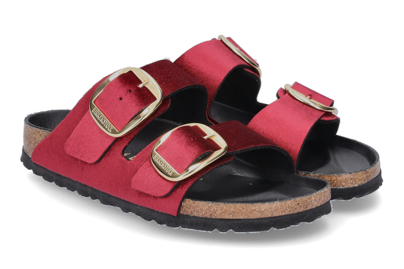 Birkenstock Pantolette ARIZONA BIG BUCKLE RIVET LOGO MAROON 