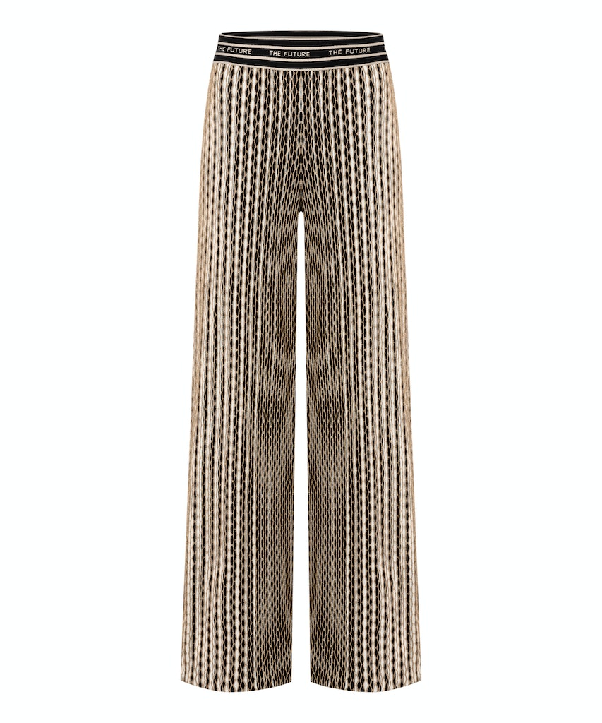 Cambio Damen-Hose ALLISON- golden diamond stripe