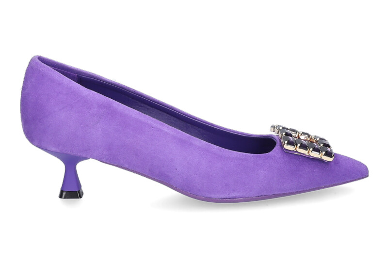 Bianca Di Pumps CAMOSCIO VIOLA