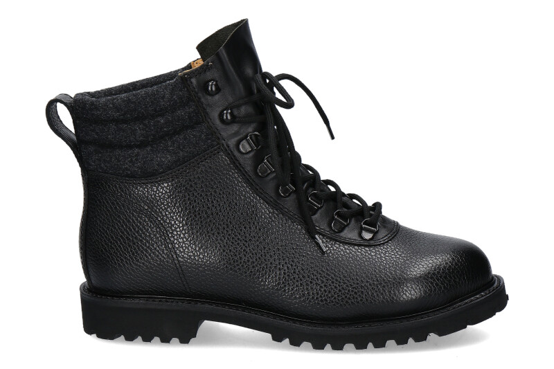 Ludwig Reiter Schnürstiefelette gefüttert GEBIRGSJÄGER COUNTRY BLACK 