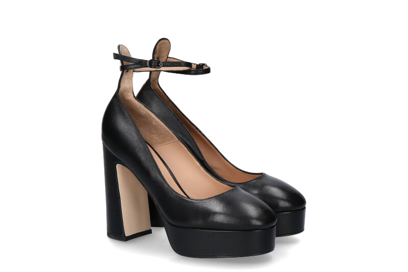 Lola Cruz Plateaupumps NAPPA NEGRO