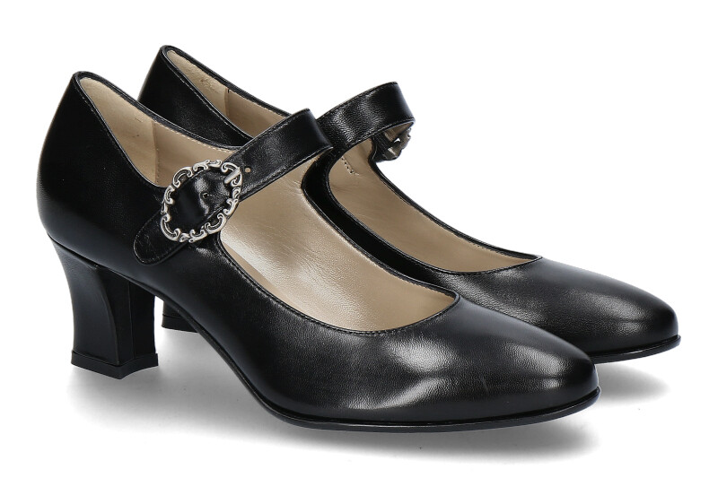 dirndl + bua Spangenpumps ZIEGENNAPPA SCHWARZ (40½) dirndl + bua Spangenpumps ZIEGENNAPPA SCHWARZ (40½)