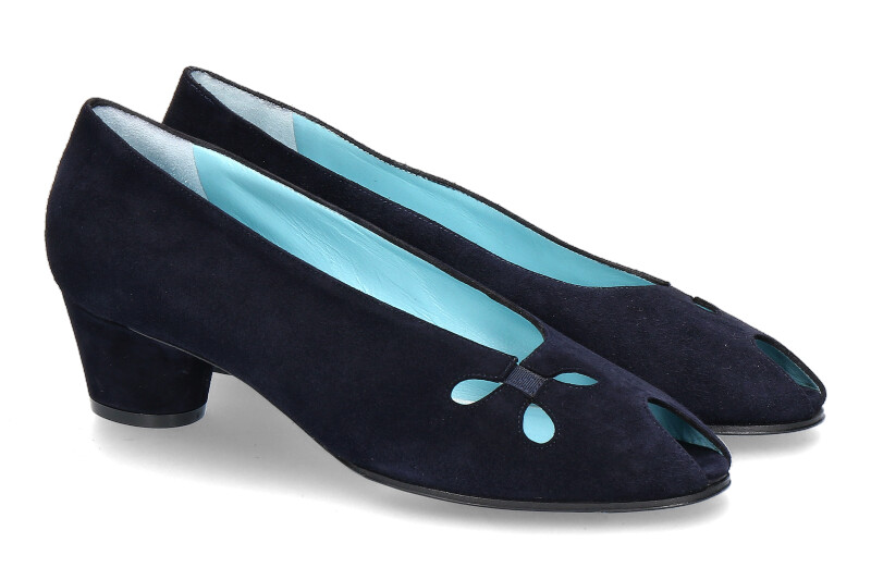 Thierry Rabotin Peeptoe SAMUEL CAMOSCIO NAVY (37½)