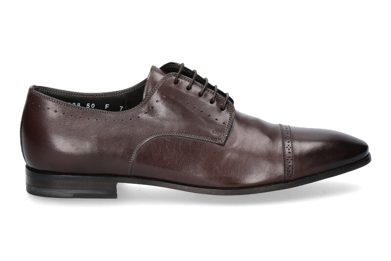 Santoni Schnürer LEATHER DARK BROWN (44½)