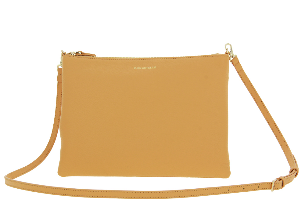 Coccinelle Clutch MINI BAG GRAIN APRICOT Coccinelle Clutch MINI BAG GRAIN APRICOT