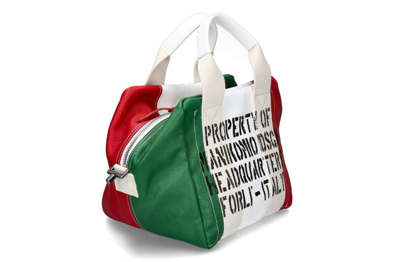 Manikomio Tasche 24 ICON ITALIAN FLAG- green/ white/ red