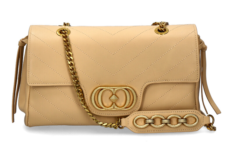 La Carrie Umhängetasche LARGE LEATHER BEIGE La Carrie Umhängetasche LARGE LEATHER BEIGE