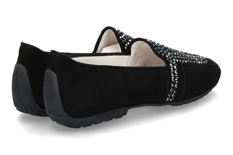 Mania Slipper CAMOSICO NERO SWAROVSKI (38)