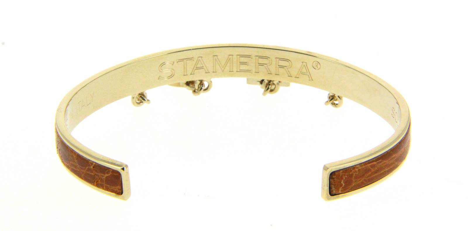 Stamerra Armband VERO GENUINE CROCO GOLD MIELE