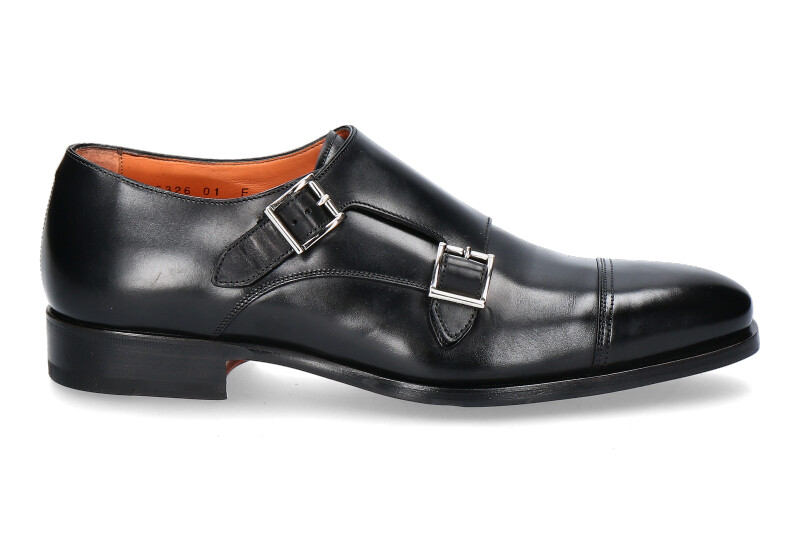 Santoni Monk LEATHER NERO (41½) Santoni Monk LEATHER NERO (41½)