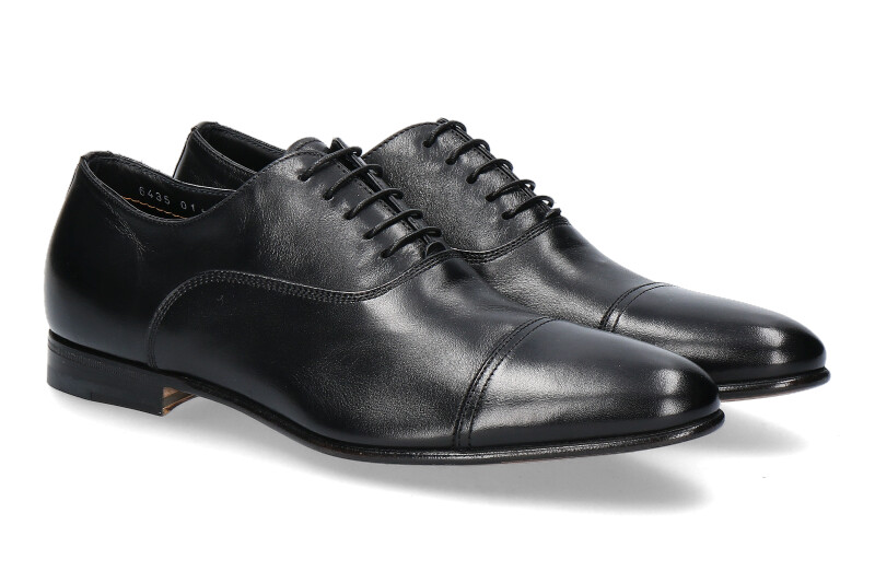 Santoni Schnürer NAPPA NERO (41)