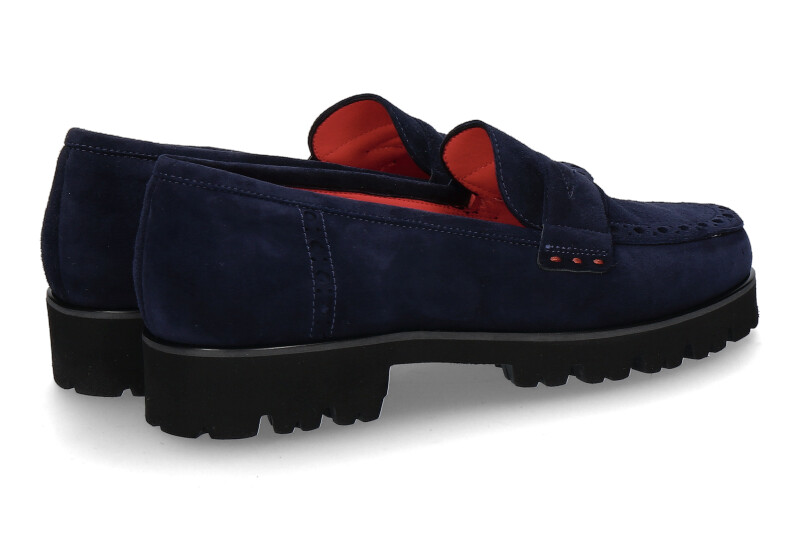 Pas de Rouge Slipper Marta Camoscio Blu (39½)