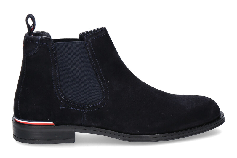 Tommy Hilfiger Herren Chelseaboot CORE RWB SUEDE DESERT SKY 