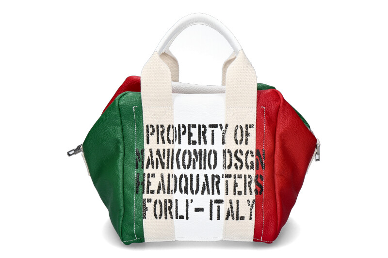 Manikomio Tasche 24 ICON ITALIAN FLAG- green/ white/ red