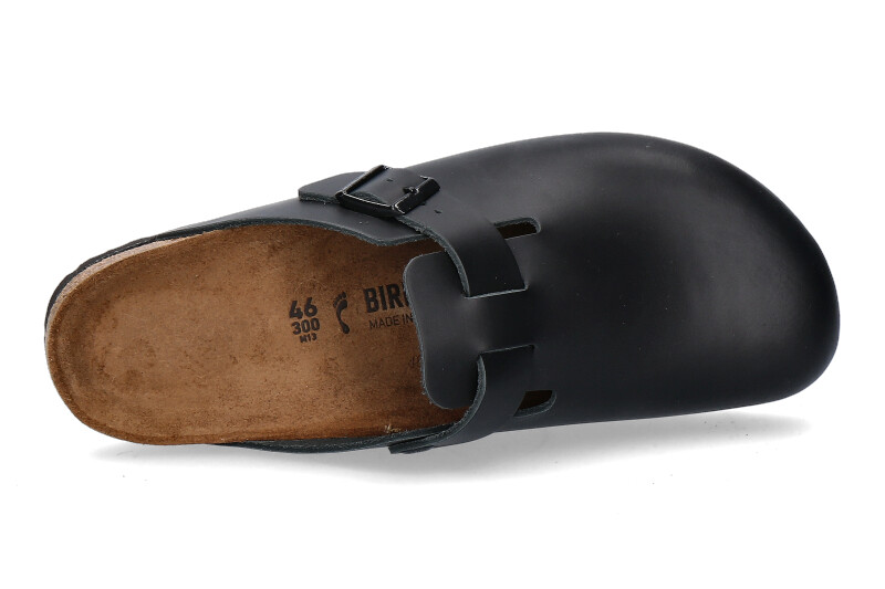 Birkenstock Clogs BOSTON SCHMAL NATURLEDER BLACK (44) Birkenstock Clogs BOSTON SCHMAL NATURLEDER BLACK (44)